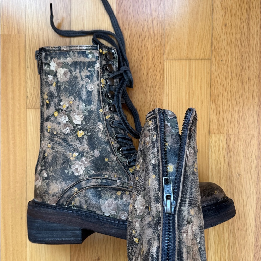 📍FIRM📍Free People ‘Santa Fe’ Boots Floral leather - Picture 11 of 16